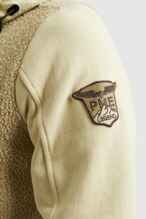 PME legend hooded jacket teddy sweat mix